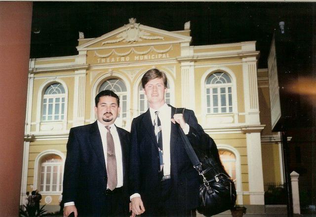 Luis Engelke with trumpeter David Alves